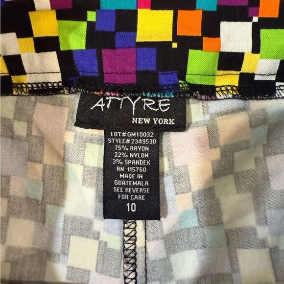 Attyre Skort Set of 2 Blue Black Abstract Design Scallop Hem Tennis Golf SZ10 - Picture 12 of 13